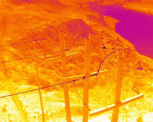 Thermal imaging of power lines