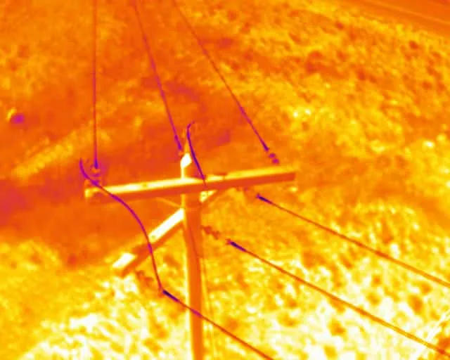Thermal imaging of power lines